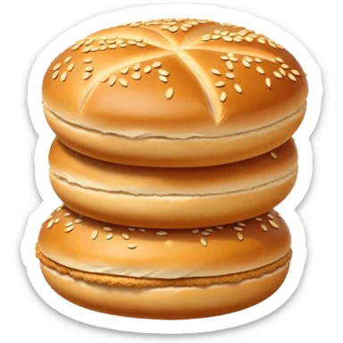 two Kartoffelbrötchen stacked sticker