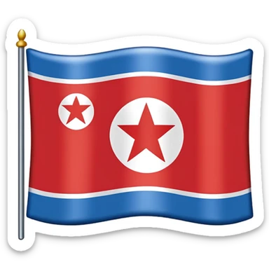 North Korea Flag sticker
