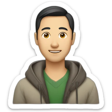 Kazakh guy with the ear sticker