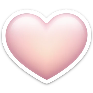Light pink heart sticker