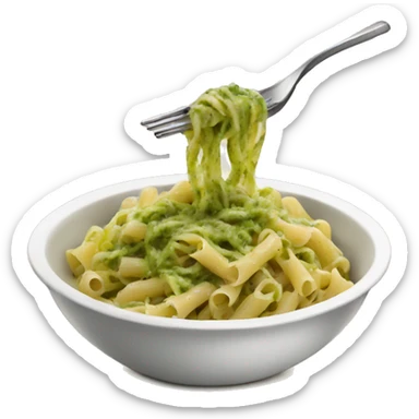 Pesto pasta in a bowl  sticker