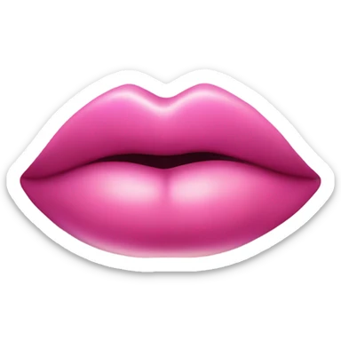 Pink kiss sticker