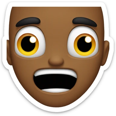 scared but kinda liking it sticker