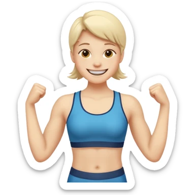 Ich fühle mich fröhlich, weil ich taglich positive Lust habe. Außerdem habe ich gestren Unfall gemacht. Uhhh aber … ich bin stark 💪🏼🦿🦾 sticker