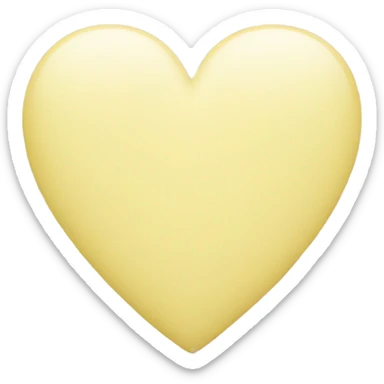 Pastel yellow heart  sticker