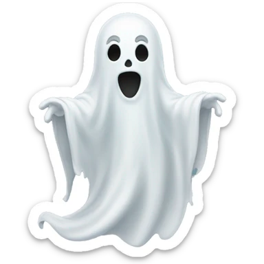 halloween ghost sticker