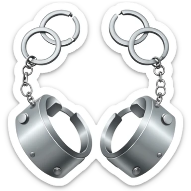 hand cuffs sticker