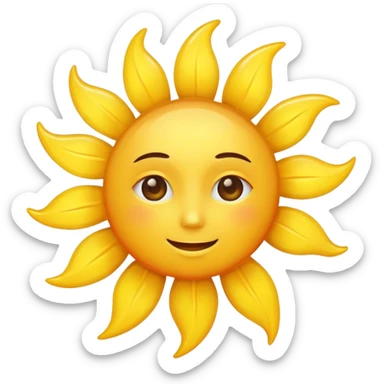 sun, witout any face sticker