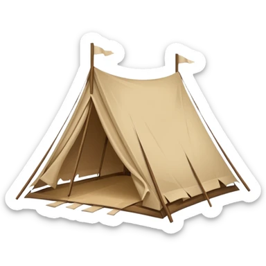 tent unmake sticker