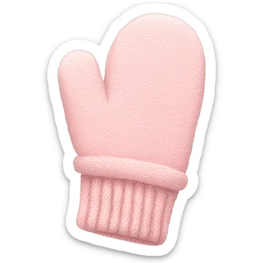pale pink mittens sticker