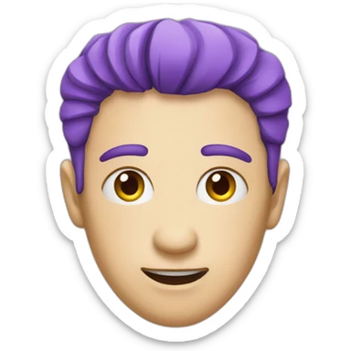 Broken violet heart  sticker