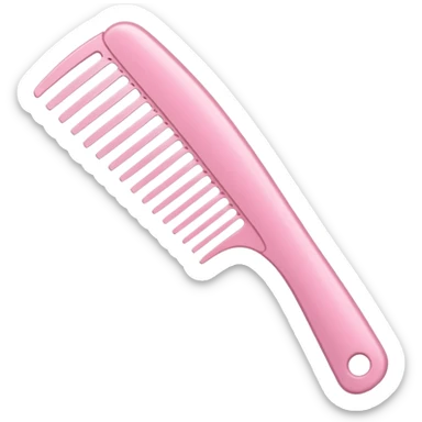 light pink styler comb, variation 4 sticker