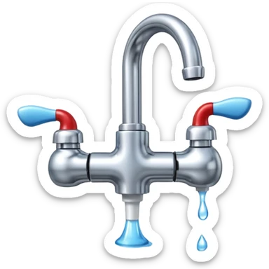 open water faucet sticker