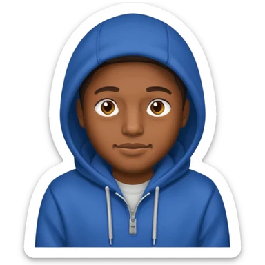 Guy in a hoodie with grills sticker