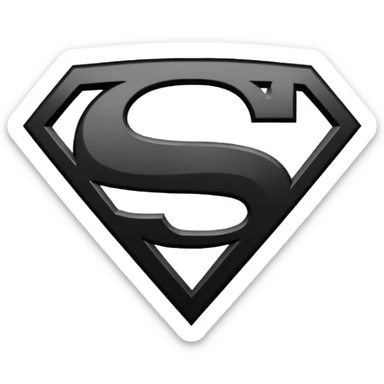 Superman Symbol batman v superman black white sticker