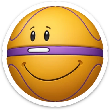 bola lgbtq+ roxo e branco sticker