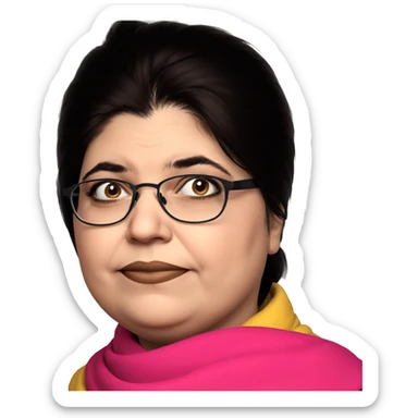 girl with glasses and scarf sticker