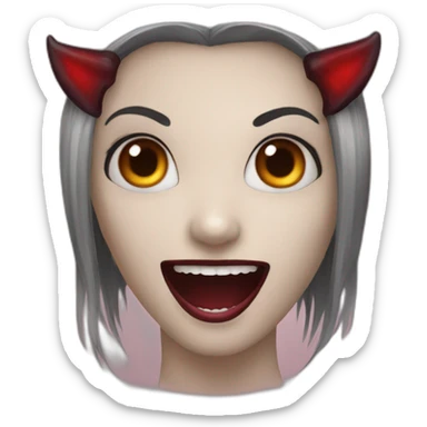 Vampire, girl,pleasure sticker