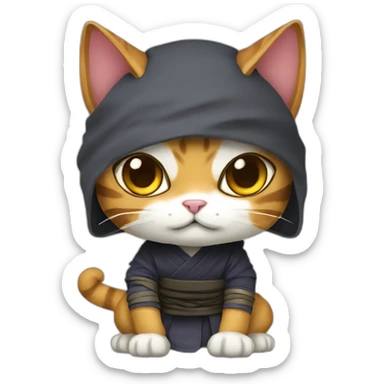ninja nian cat sticker