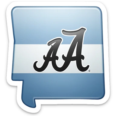 alabama outline sticker