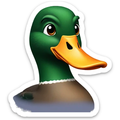 Mal Mallard Duck sticker
