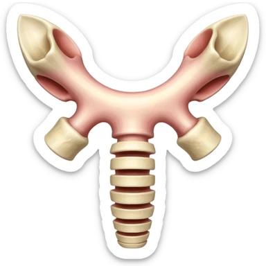 vertebra of vertebral column sticker