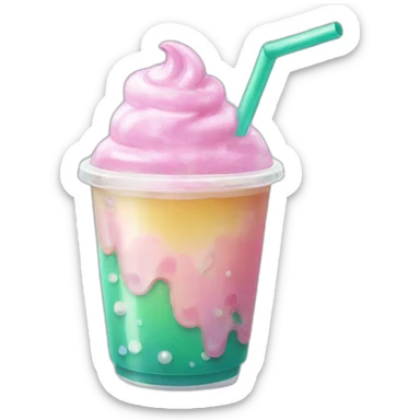 Einhorn Bubbletea sticker