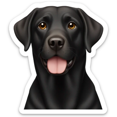 labrador black and whisky sticker