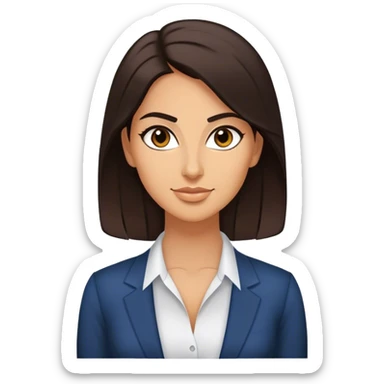 a 30 year old female venture capitalist with 50% greek and 50% american genes, 6 ft tall sticker