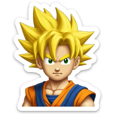 Super sayan dragonball sticker