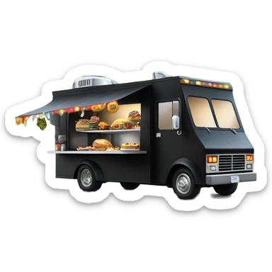 Realistic Darth Vader’s plastic dream house food truck  sticker