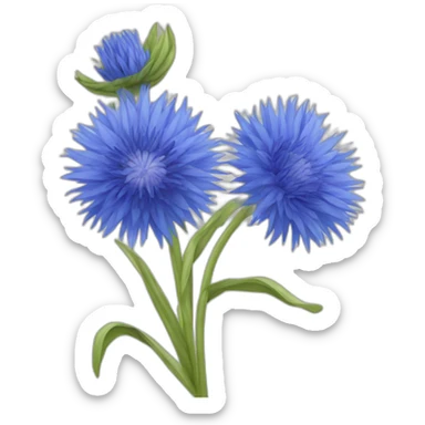 Cornflower sticker