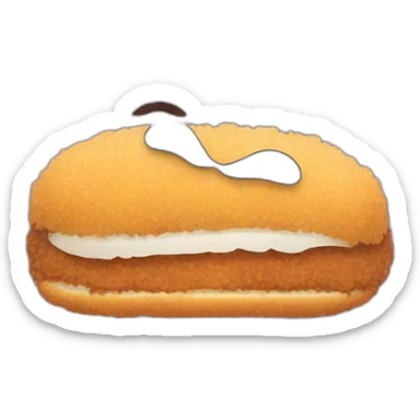 tonkatsu with a moustache sticker