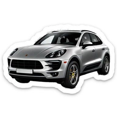 Porsche Macan black sticker
