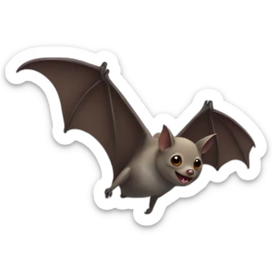 fruit bat sticker