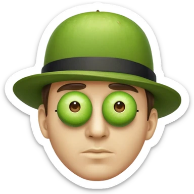 Magritte “the son of man”  sticker