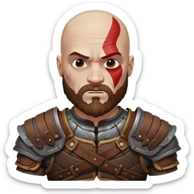God of War Kratos sticker