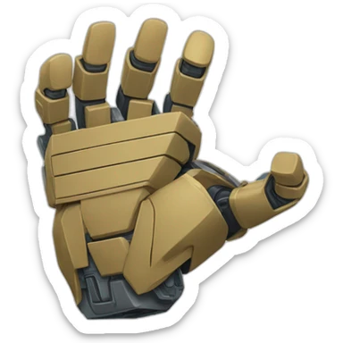 Mano Transformer con pulgar arriba sticker