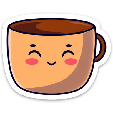 Yixing clay teacup, small brown-purple clay cup with no handle, traditional Chinese tea vessel sticker