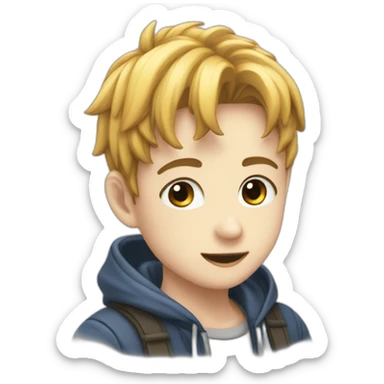 Garçon manga bea sticker