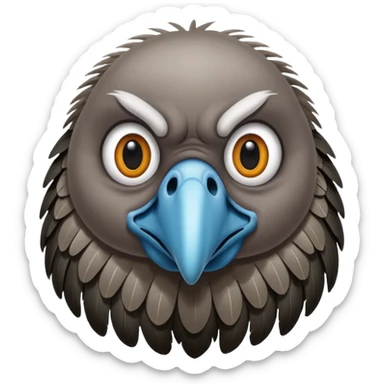vulture but comical, like lurking but kind of dumb sticker