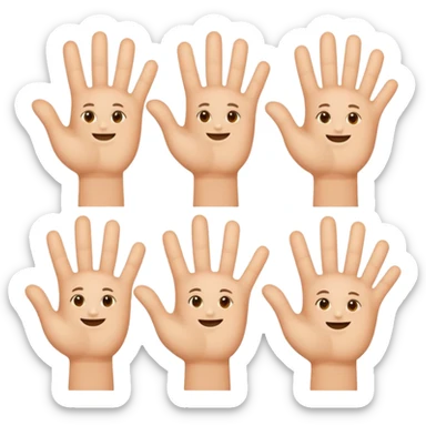 Mixe des emojis 🫴🏽🫳🏽😊6️⃣7️⃣77 sticker