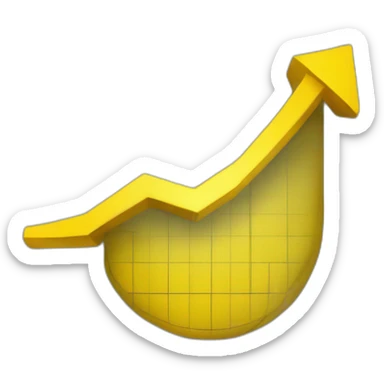 chart increasing yellow sticker