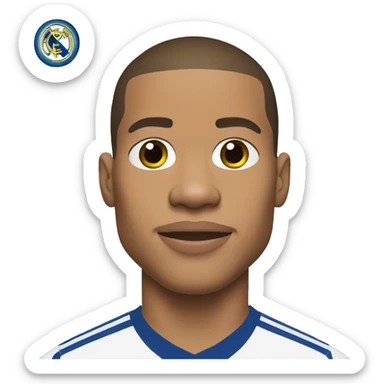 The footballer KYLIAN MBAPPÉ real madrid sticker