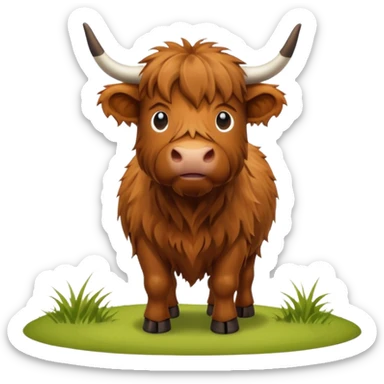 Highland cow  sticker