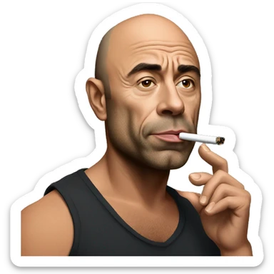 Joe Rogan smoking Cig sticker