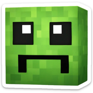 Minecraft creeper sticker