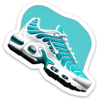 Air-max-plus-tn-cyan-white sticker