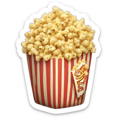 pop corn sticker