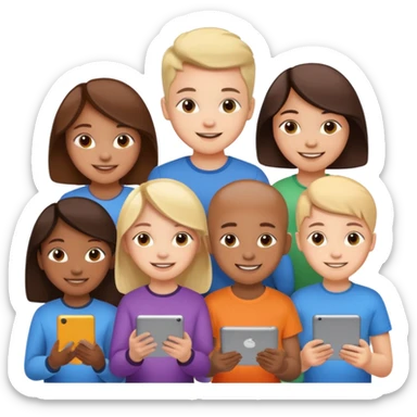 Your design should directly reflect the issue of cyberbullying or safe internet use. It should convey a positive message focused on empathy, support, or solutions. The design should be consistent with the overall spirit of the "Digital Guardians" project. sticker